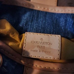 Denim Louis Vuitton purse